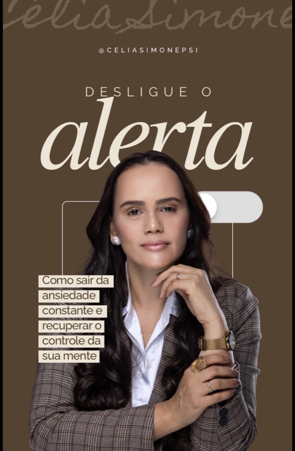Ebook Desligue o Alerta, de Célia Simone